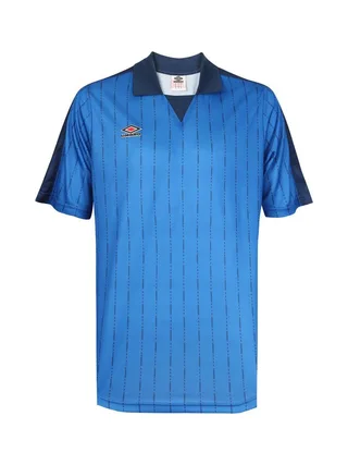 Polo Bleu Homme Umbro Linear PRT 1