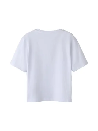 T-Shirt Blanc/Doré Fille Name it Flonnis 2