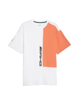 T-shirt Blanc/Orange Homme Puma Statement 1