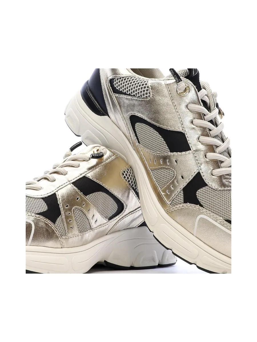 Baskets Doré Femme Marco Tozzi Gold 8