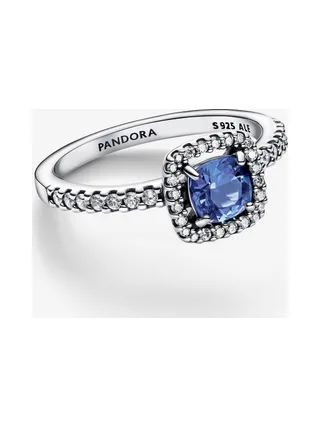 Pandora - Bague Fleur Corn cubic en argent sterling bleu 2