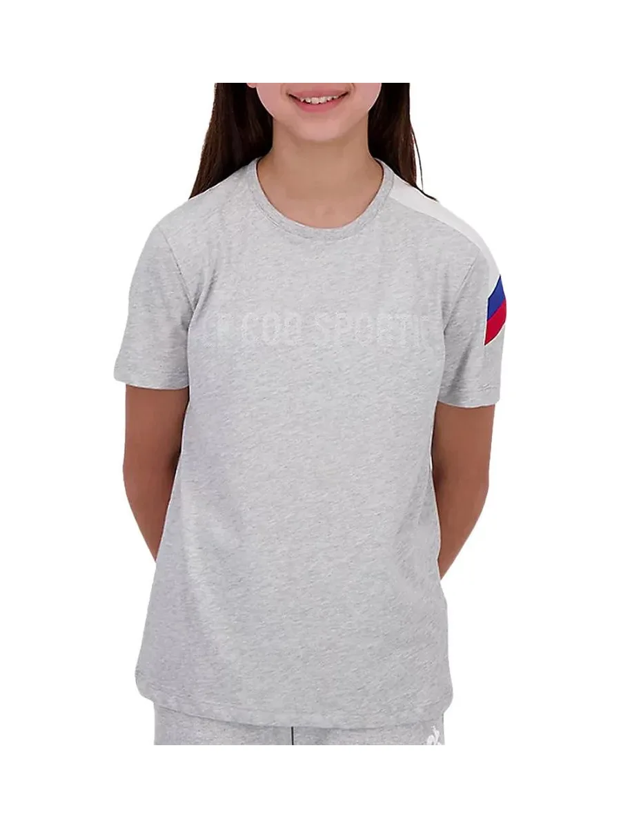 T-Shirt Gris Fille Le Coq Sportif N°1 ChinÉ 2