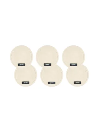 Sous-verre rond - 6 pièces - Feutre recyclé beige 1