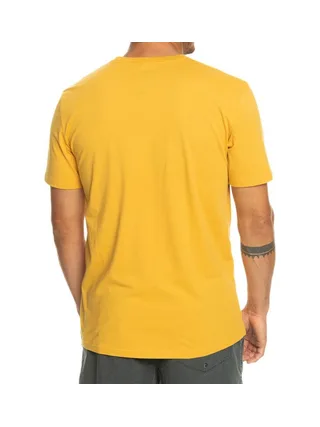 T-Shirt Jaune Homme Quiksilver flockup 2