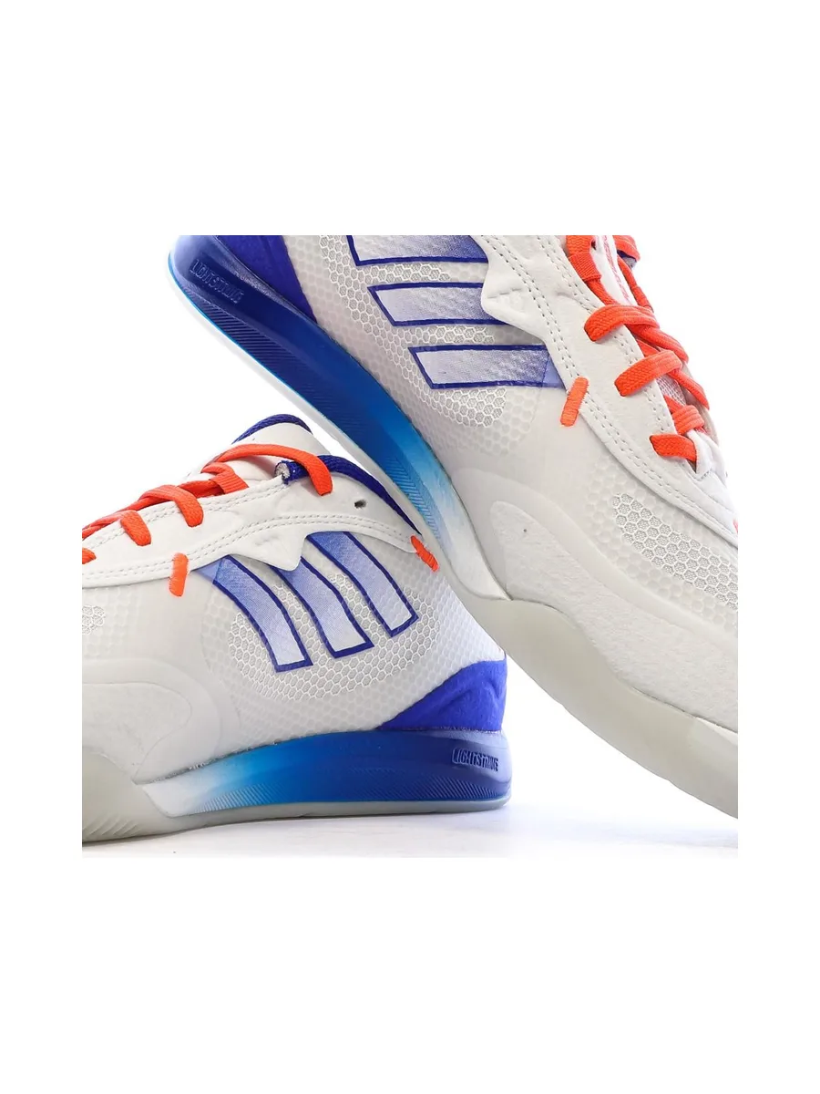 Chaussures de Futsal Blanc/Bleu/Rouge Homme Adidas Fevernova 8