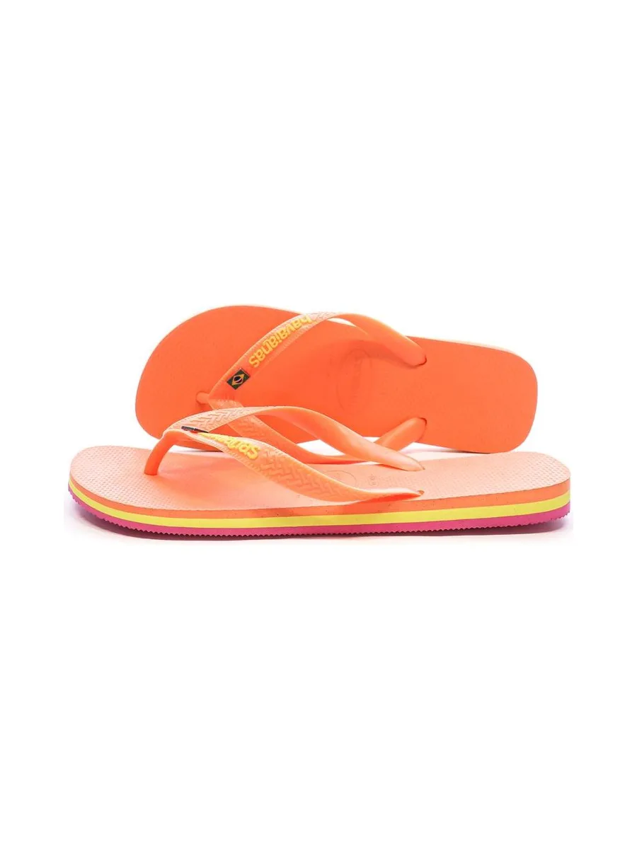 Tongs Orange Homme Havaianas Brasil Layers 1