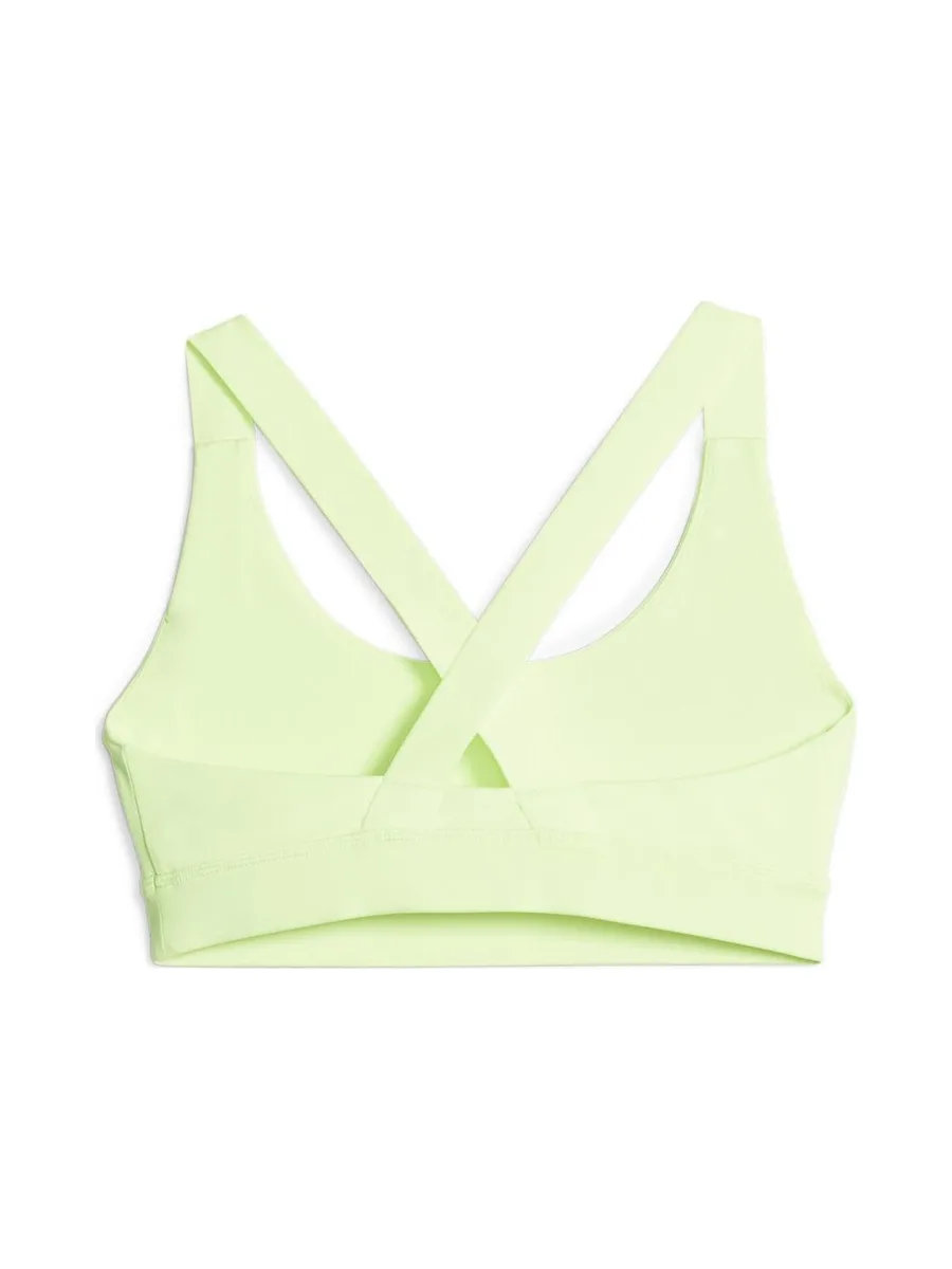 Brassière Verte Fluo Femme Puma Mid Impact 2