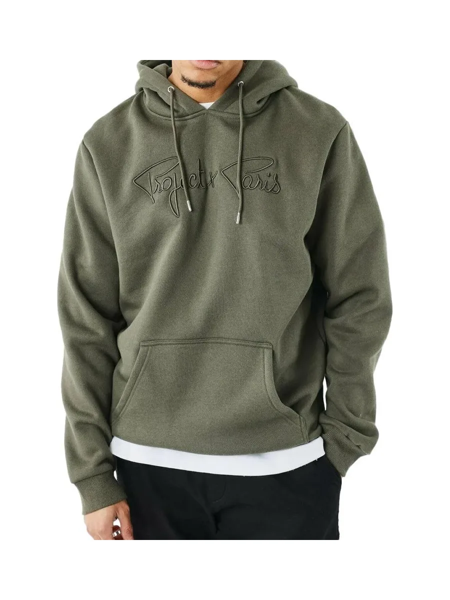 Sweat à Capuche Kaki Homme Project X Paris Signature 2