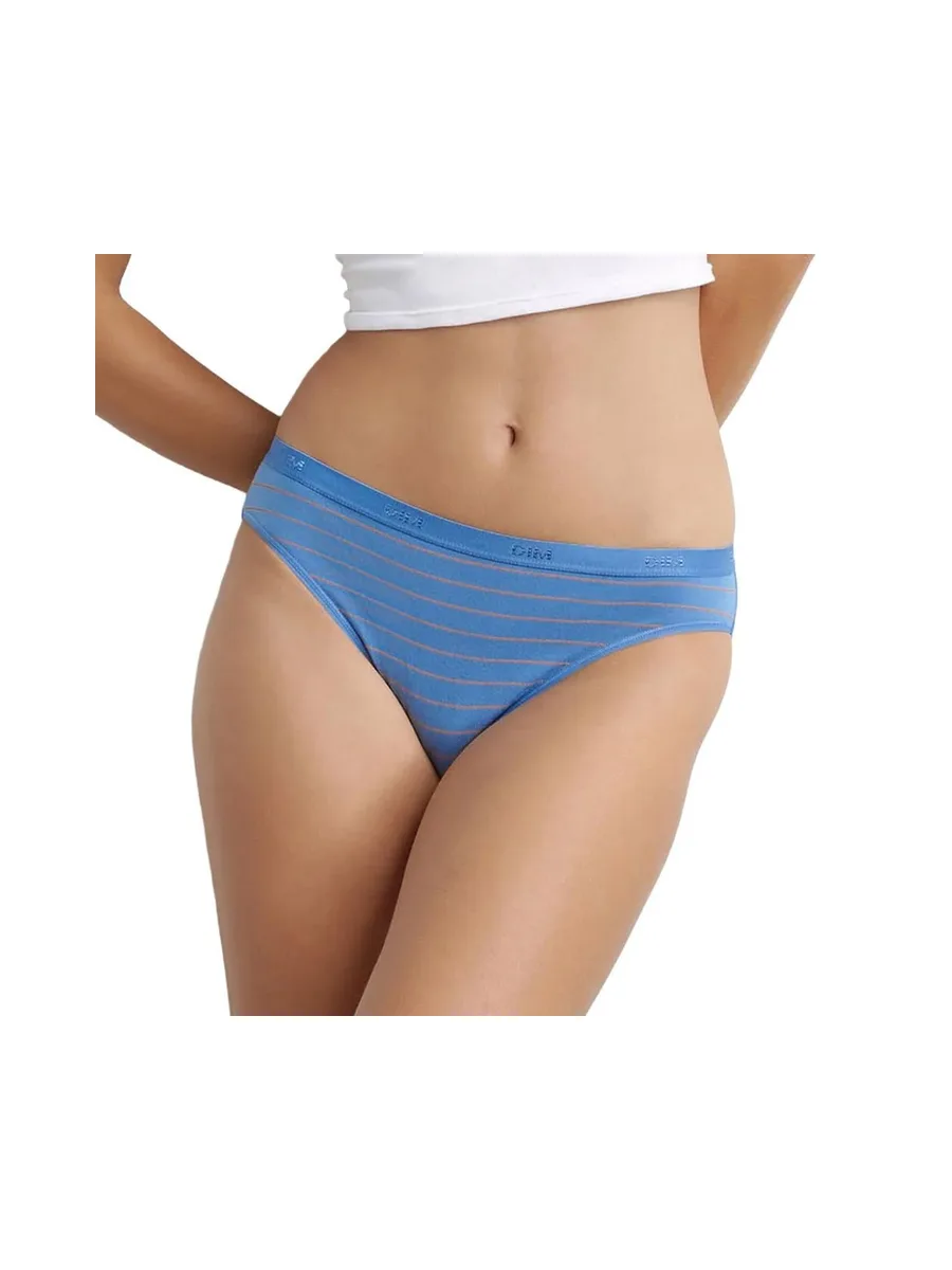 X3 Culottes Bleu/Jaune Femme Dim Les Pockets Coton 2