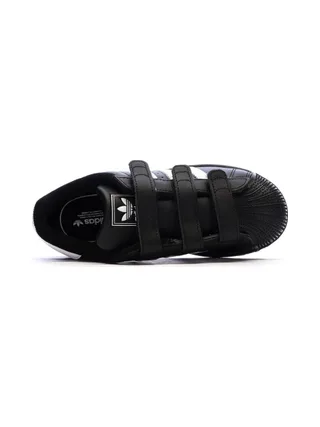 Baskets Noires Garçon Adidas Superstar 4