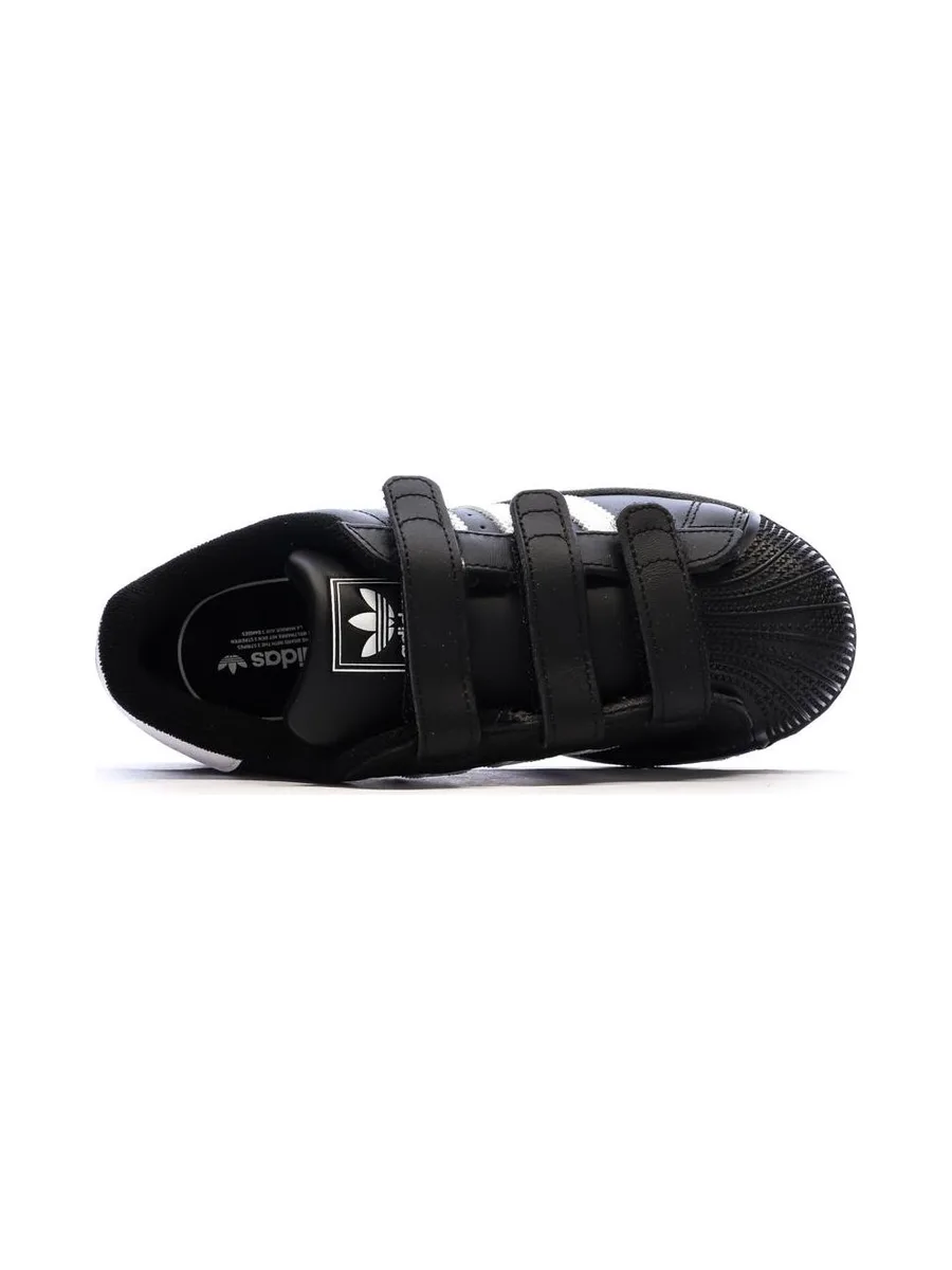 Baskets Noires Garçon Adidas Superstar 5