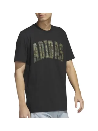 T-Shirt Noir Homme Adidas Camo 1