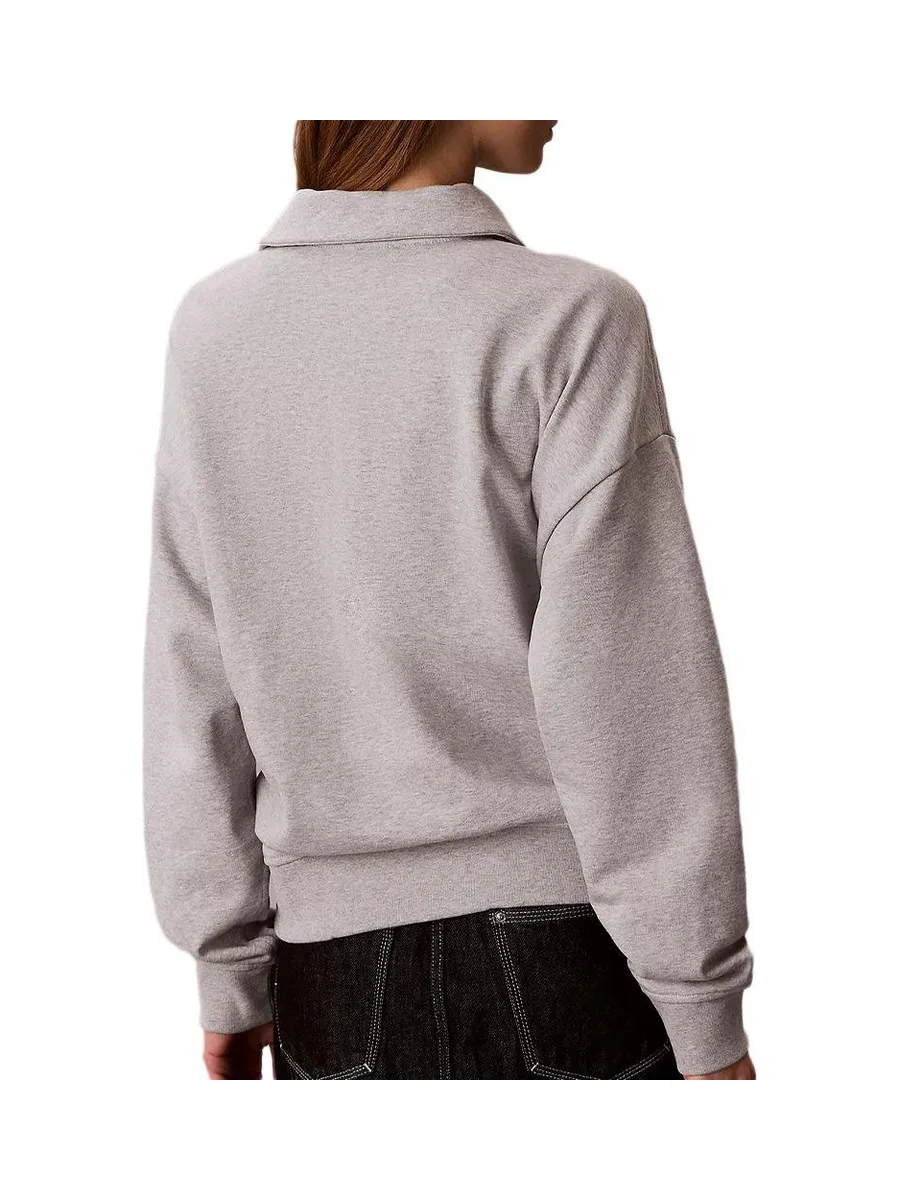 Sweat Gris Femme Calvin Klein Jeans French Terry 3