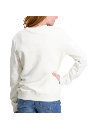 Sweat Blanc Fille Calvin Klein Jeans Mono 2