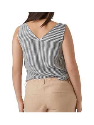 Blouse de Grossesse Noir/Blanc Femme Vero Moda Marternity Bumpy 2
