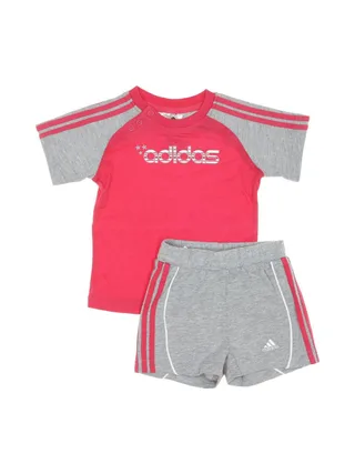 Ensemble Gris/Rose Garçon Adidas Z51693 1
