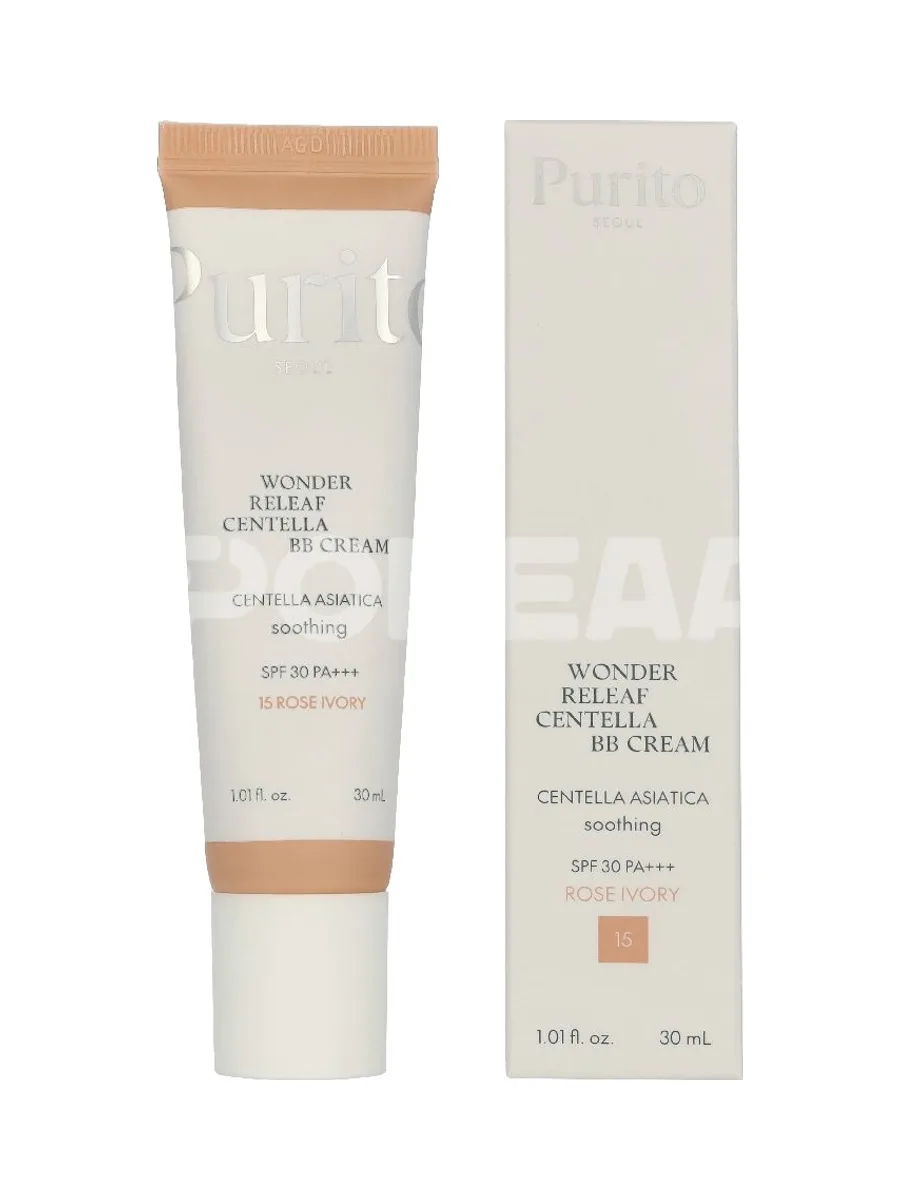 Purito Seoul Wonder Releaf Centella BB Cream SPF30 PA+++ 30ml - #15 Rose Ivory 1