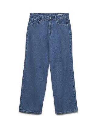 Jean Loose Bleu Femme Vero Moda Asta Straight 1