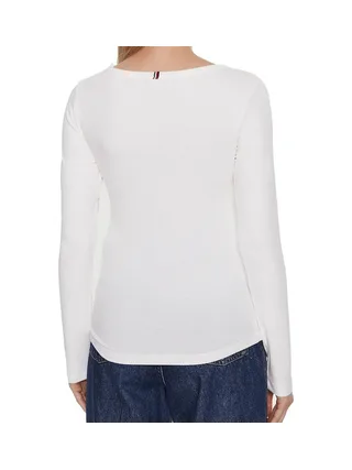 T-shirt Manches Longues Blanc Femme Tommy Hilfiger Desert 2