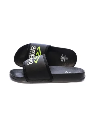 Claquettes Noires/Vertes/Blanches Garçon Umbro Tilio 1