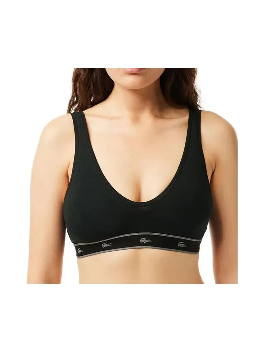 Brassière Noir Lacoste Stripe Color 2