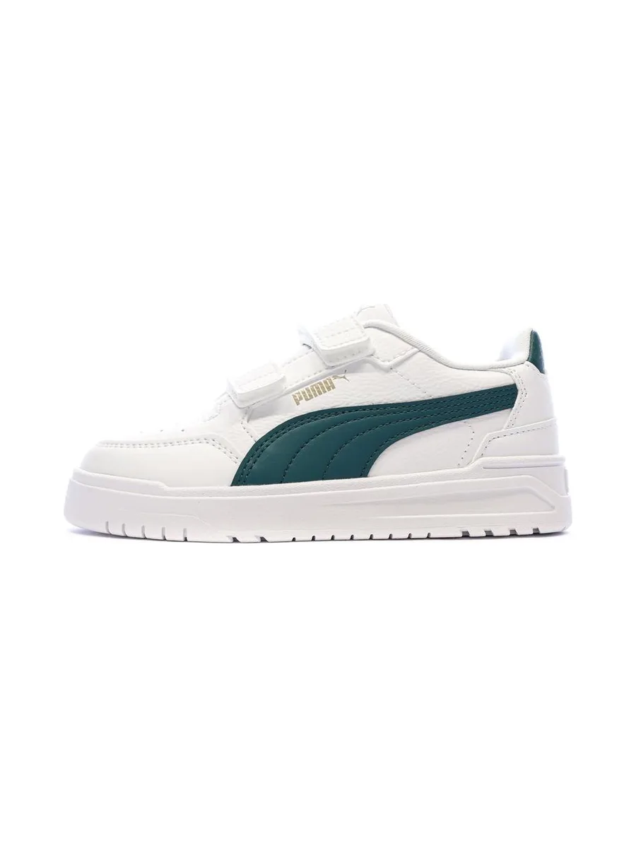 Baskets Blanches/Vertes Garçon Puma 403740 2