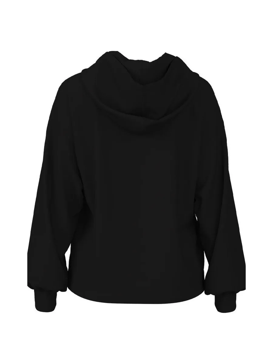Sweat à Capuche Noir Femme Pieces Pcnakuna 3