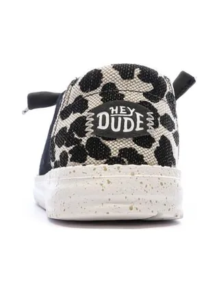 Chaussures Noir Femme Hey Dude Blackleopard 3