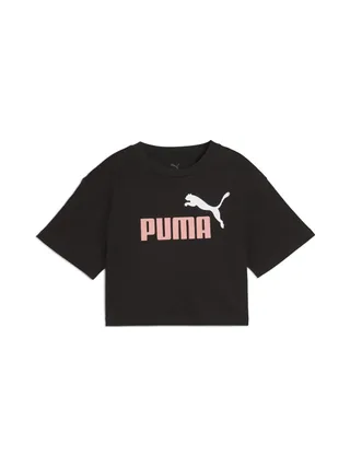 T-shirt Noir Fille Puma Ess 2 Color 1