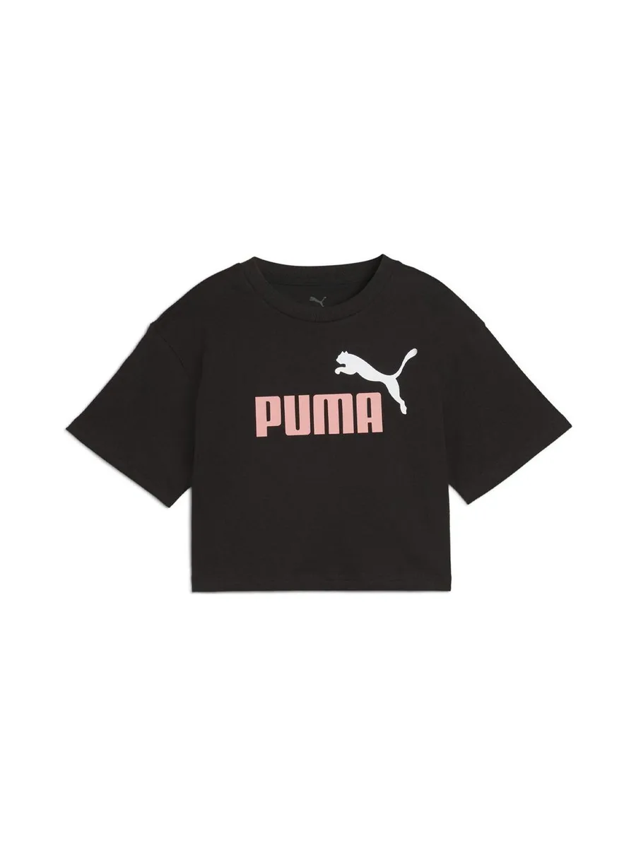 T-shirt Noir Fille Puma Ess 2 Color 2