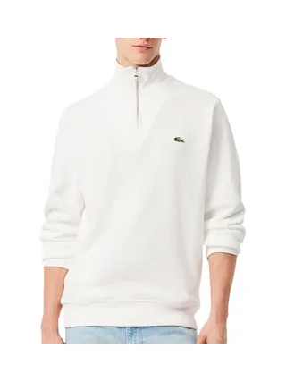 Sweat 1/4 de Zip Blanc Homme Lacoste Regular Fit 1