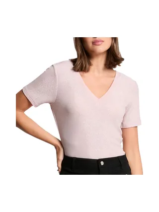 T-shirt Rose Clair Femme Morgan Diwi 1