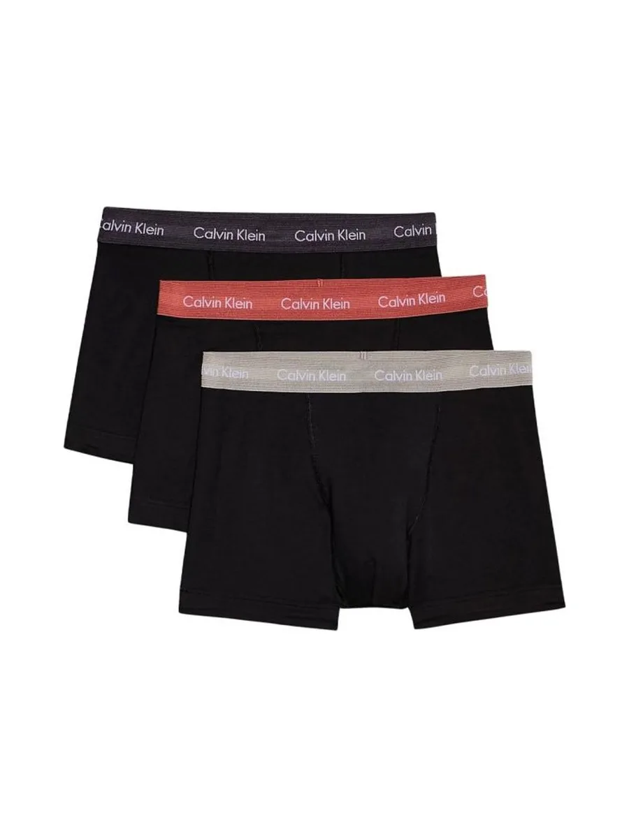 x3 Boxers Noir/Rouge Homme Calvin Klein Jeans Trunk 1 2