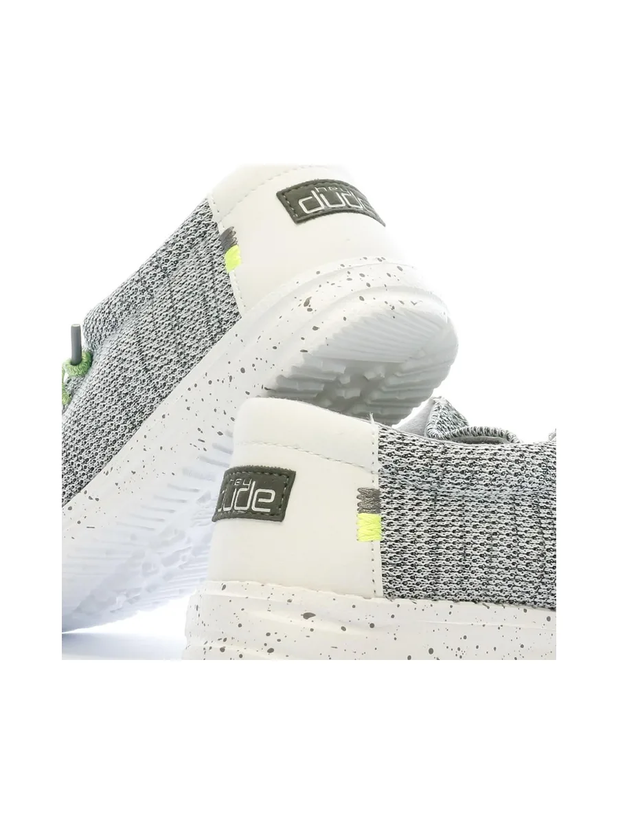 Chaussures Grises/Noires Garçon Hey Dude Wally Youth 8