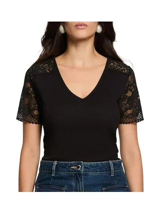 T-Shirt Noir Femme Morgan DIO 1