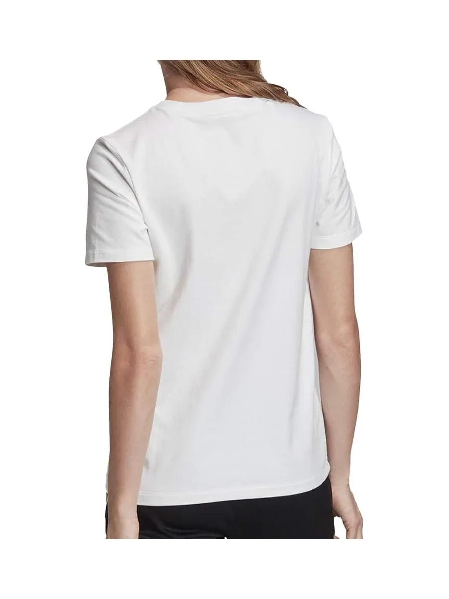 T-shirt Blanc Femme Adidas Trefoil34 3