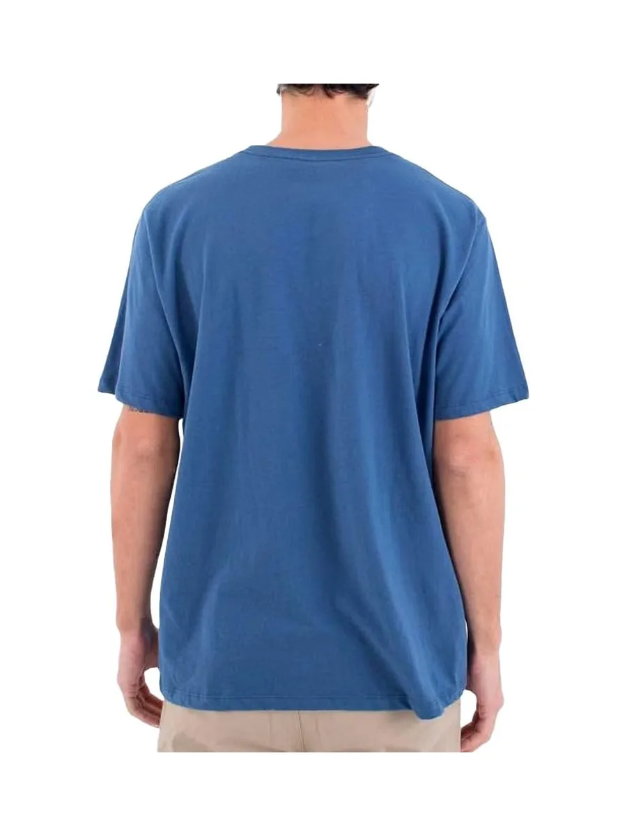 T-shirt Bleu Homme Hurley Waxed 3