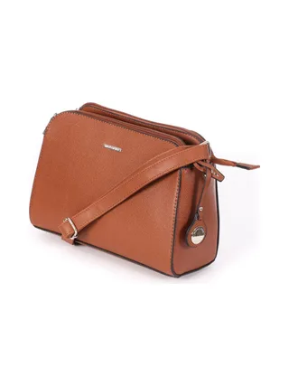 Sac à Bandoulière Camel Femme Manoukian OLIVIA 3