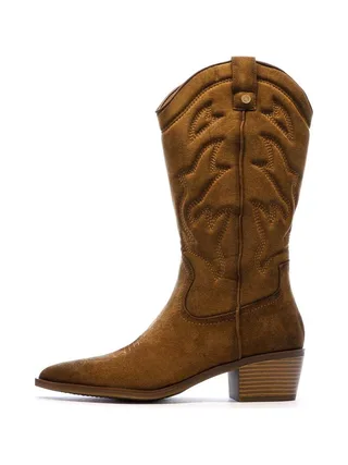 Santiags Hautes Camel Femme Xti 144308-CAM 1