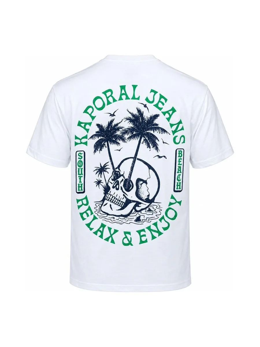 T-Shirt Blanc Homme Kaporal Till 3