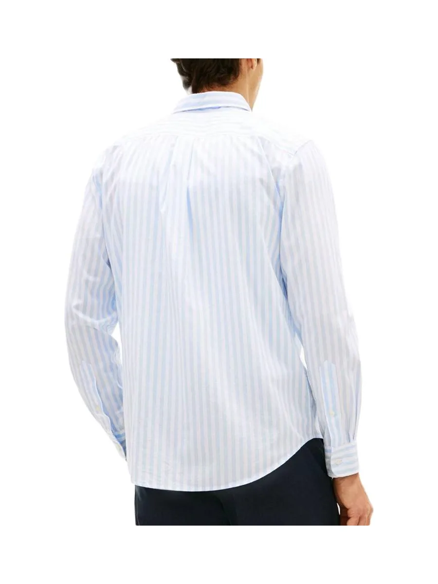 Chemise Bleu/Blanche Homme Tommy Hilfiger Poplin 3