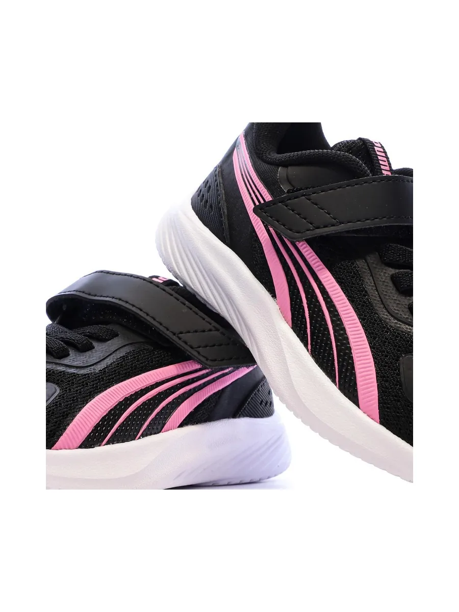 Baskets Noir/Rose Fille Puma Pounce Ac+ 9
