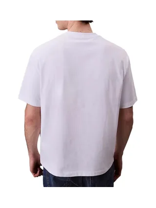 T-Shirt Blanc Homme Calvin Klein Jeans Monologo LV04RB295G 2