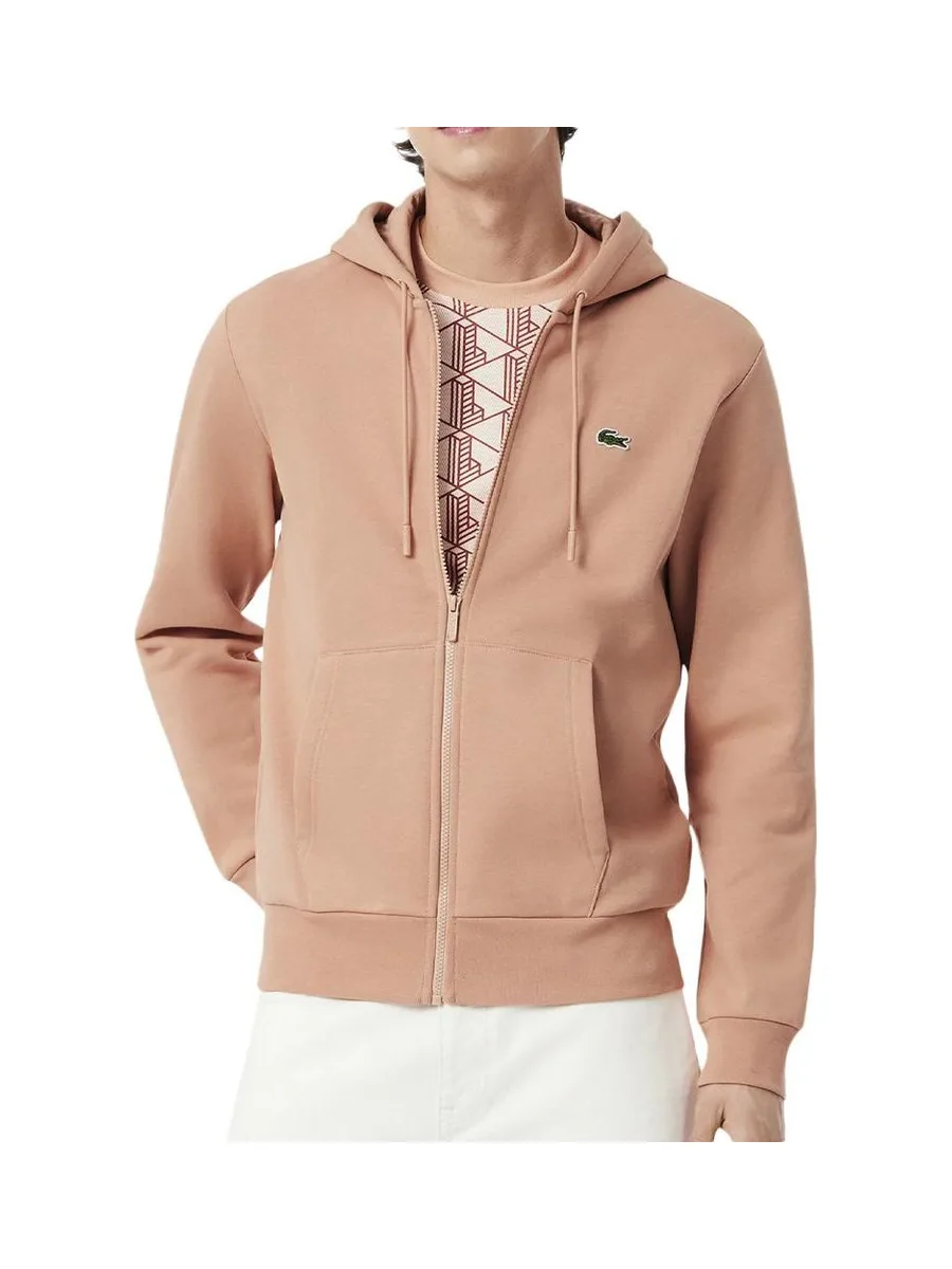 Sweat Zippé Orange Homme Lacoste Zipped 2