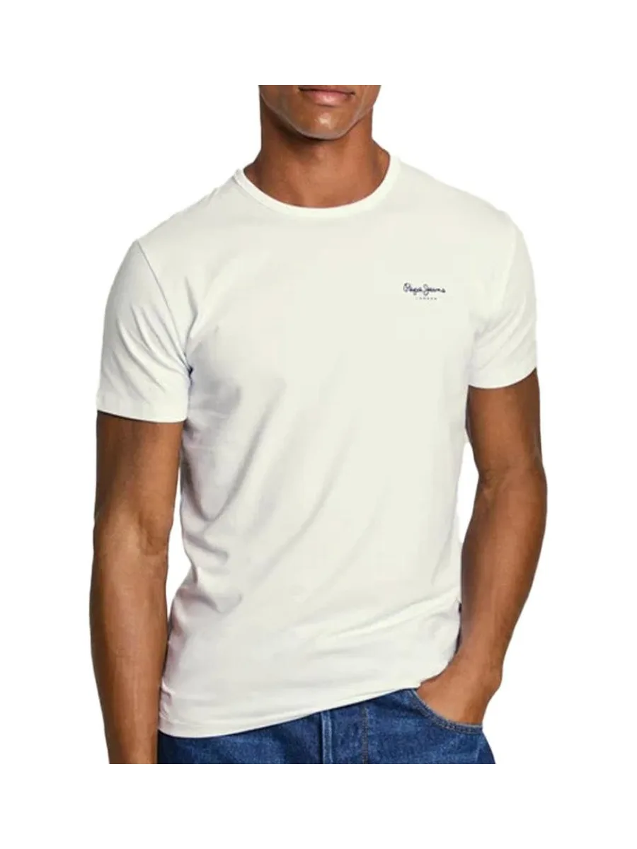 T-shirt Ecru Homme Pepe Jeans Original Basic 3N 2