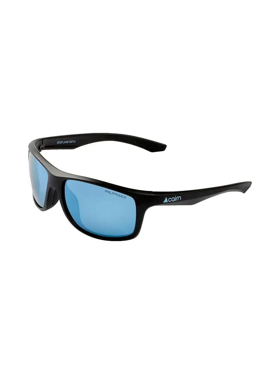 Lunettes de Soleil Noires/Bleues Mixte Cairn Flake Polarized 2