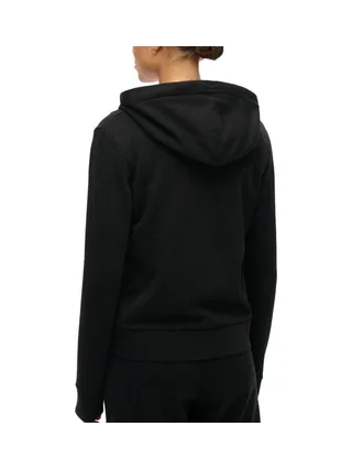 Sweat Zippée Noir Femme Superdry Plain Zip Hood 2