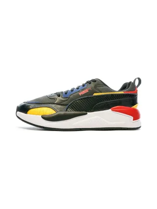 Baskets Blanche/Noir/Jaune Homme Puma X-ray 2 Square 1
