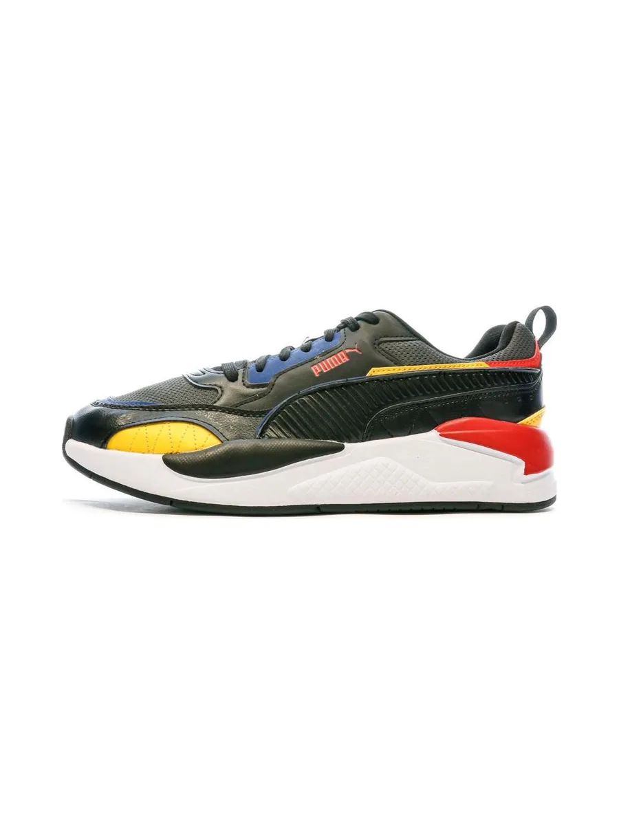 Baskets Blanche/Noir/Jaune Homme Puma X-ray 2 Square 2