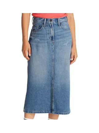Jupe Longue Bleu Femme Tommy Hilfiger Claire 1